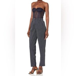 The Drop Women's Sky Captain Striped Suiting Pleated Pant by @signedblake